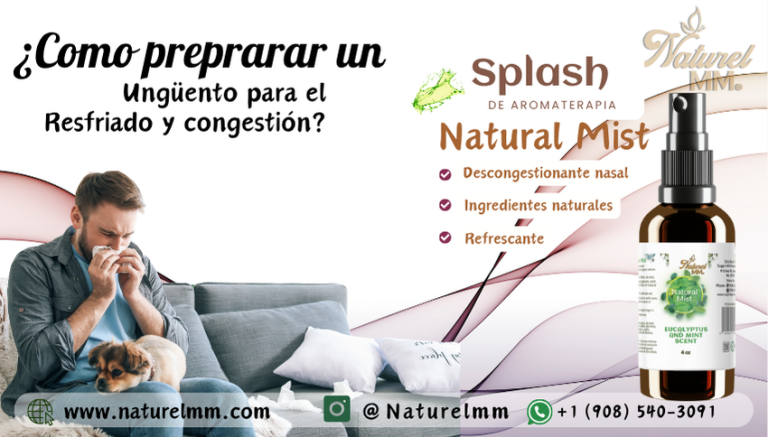 Natural Ointment for Cold and Nasal Congestion with Eucalyptus & Natural Mint Mist